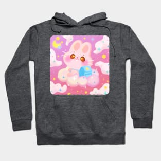 Bunny fly to the moon 🌙 Hoodie